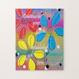 Fahren Sie in Ihrem Glauben fort Puzzle