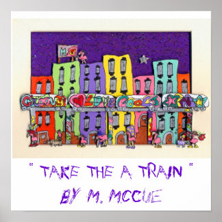 " FAHREN SIE MIT DEM ZUG " POSTER