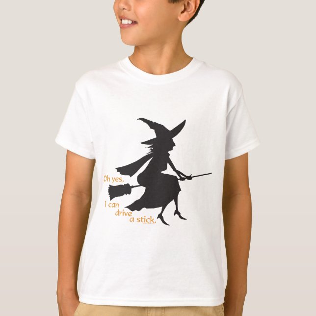 Fahren Sie mit einem Stick T-Shirt (Vorderseite)