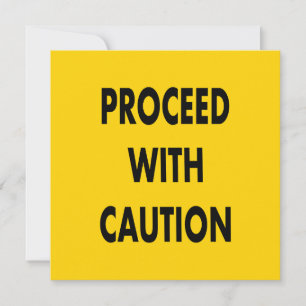 Fahren Sie mit Vorsicht fort Feiertagskarte