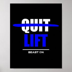Fahren Sie nicht mit der Bodybuilding "Lifting Lif Poster