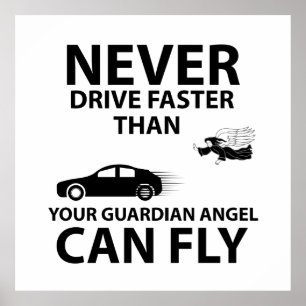 Fahren Sie vorsichtig Poster