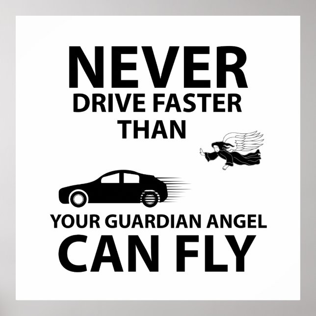 Fahren Sie vorsichtig Poster (Vorne)