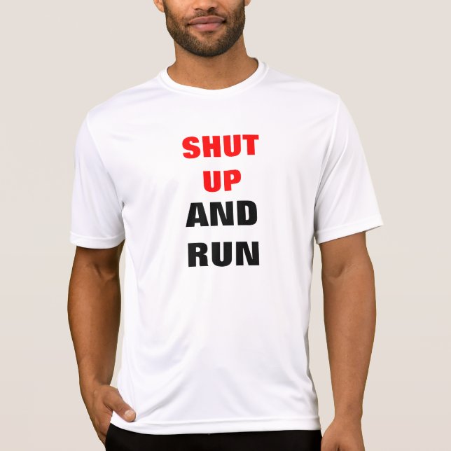 Fahren und laufen T-Shirt (Vorderseite)