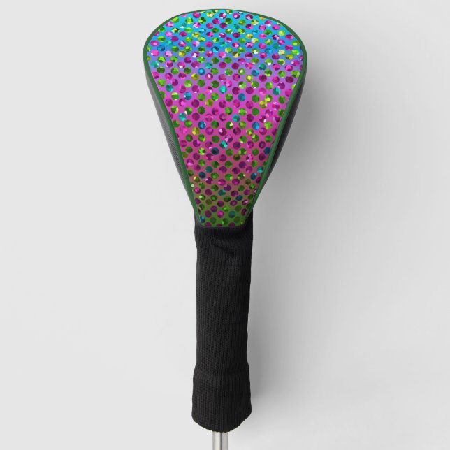 Fahrer-Abdeckung KristallBling Strass Golf Headcover (Vorderseite)