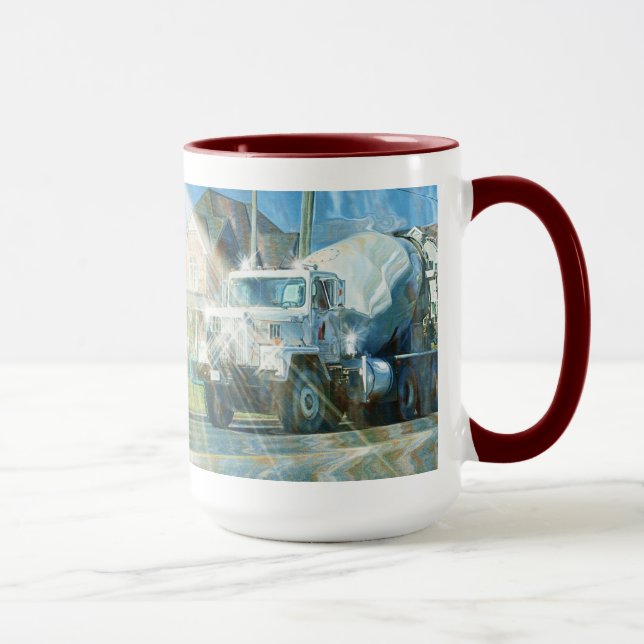 Fahrer Cement Truck Designer KAFFEE MUGS Tasse (Rechts)