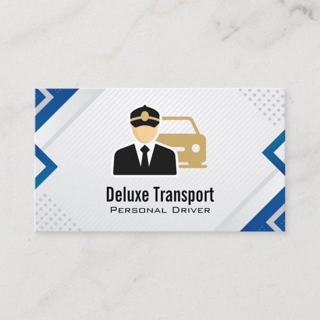 Fahrer | Chauffeur | Transport Visitenkarte (Vorderseite)