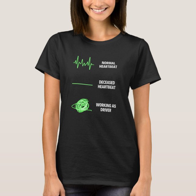 Fahrer-LKW und Busfahrer T-Shirt (Vorderseite)