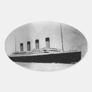 Fahrgastschiff RMS Titanic Ovaler Aufkleber