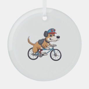 Fahrhund Ornament Aus Glas