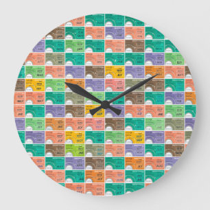 Fahrkartenmontage Große Wanduhr