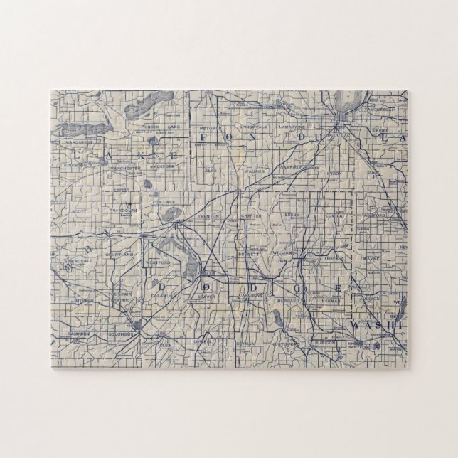 Fahrplan 4 für Wisconsin Puzzle (Horizontal)