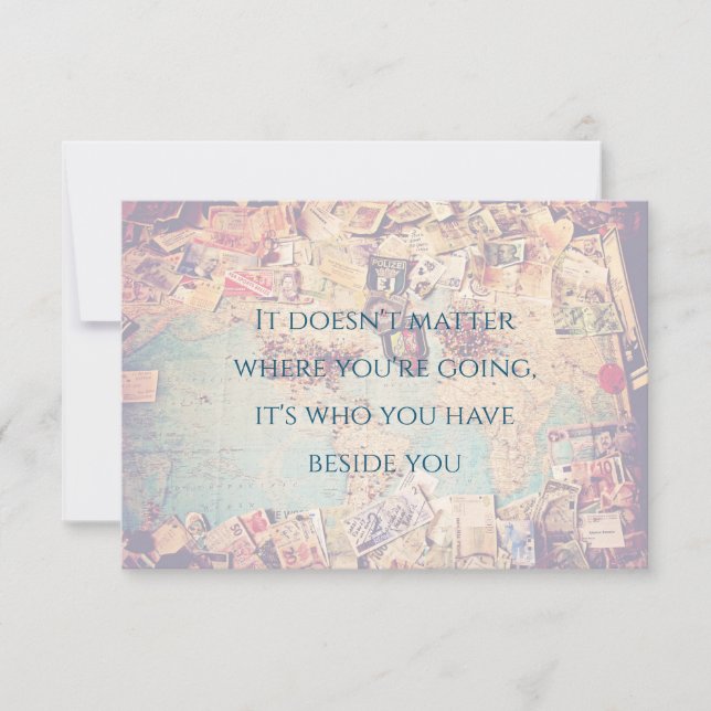 Fahrplan Save the Date Einladung (Vorderseite)