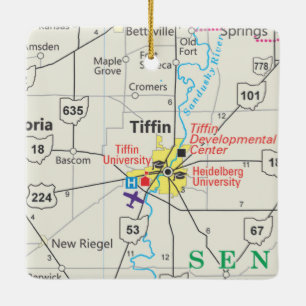 Fahrplan Tiffin Ohio Keramikornament