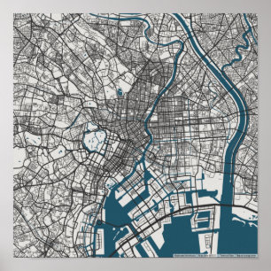 Fahrplan von Tokio Poster