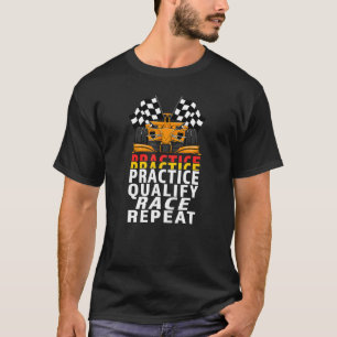 Fahrpraxis mit offenen Rädern für Rennwagen T-Shirt