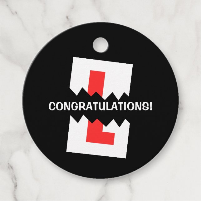 Fahrprüfung erfolgreich abgeschlossen geschenkanhänger (Vorderseite)