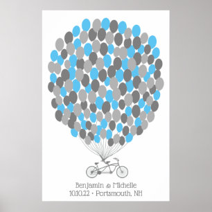 Fahrrad - 150 Signature Guest Book Alternative Poster