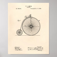 Fahrrad 1893 Patent Kunst Alte Papiere