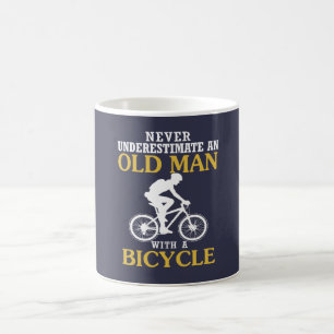 Fahrrad-alter Mann Tasse