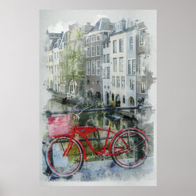 Fahrrad, Amsterdam Poster (Vorne)