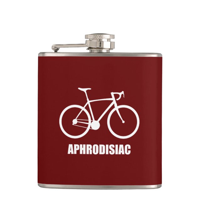 Fahrrad-Aphrodisiakum Flachmann (Vorderseite)
