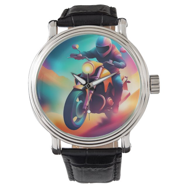 Fahrrad Armbanduhr (Vorderseite)