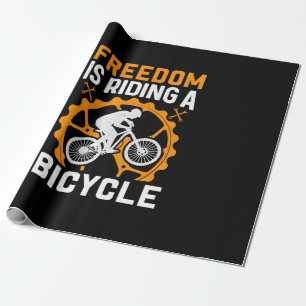 Fahrrad Art Freedom fährt Fahrrad Geschenkpapier