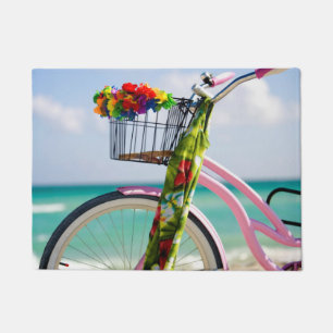 Fahrrad auf dem Strand Miami, Florida Fußmatte