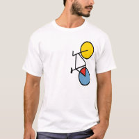 Fahrrad auf der Seite T - Shirt