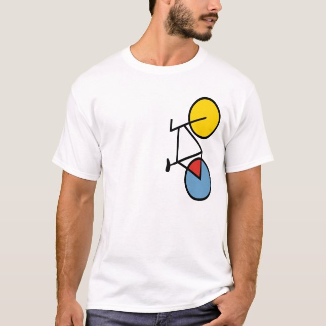 Fahrrad auf der Seite T - Shirt (Vorderseite)