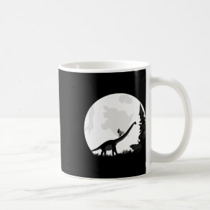 Fahrrad auf einer Dinosaurier-Mond-Silhouette Mtb  Kaffeetasse