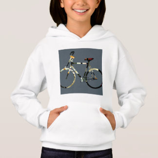 Fahrrad auf Grau Hoodie