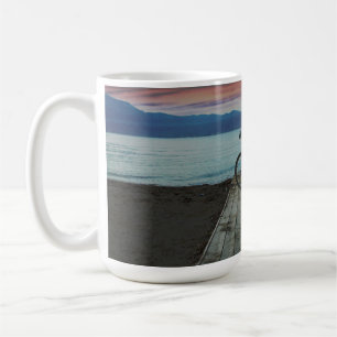 Fahrrad auf Pier Griechenland Tasse