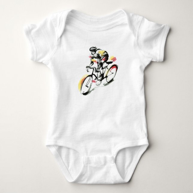 Fahrrad Baby Strampler (Vorderseite)