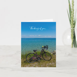 Fahrrad bei Mackinac denken Sie an Ihre Karte