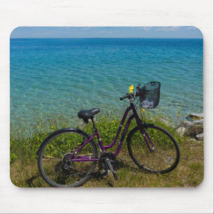 Fahrrad bei Mackinac Mousepad