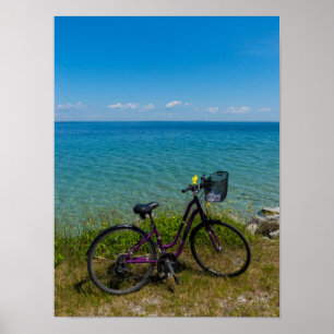 Fahrrad bei Mackinac Poster