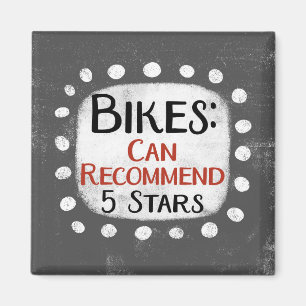 Fahrrad Bewertung 5 Sterne Kühlschrankmagnet Magnet