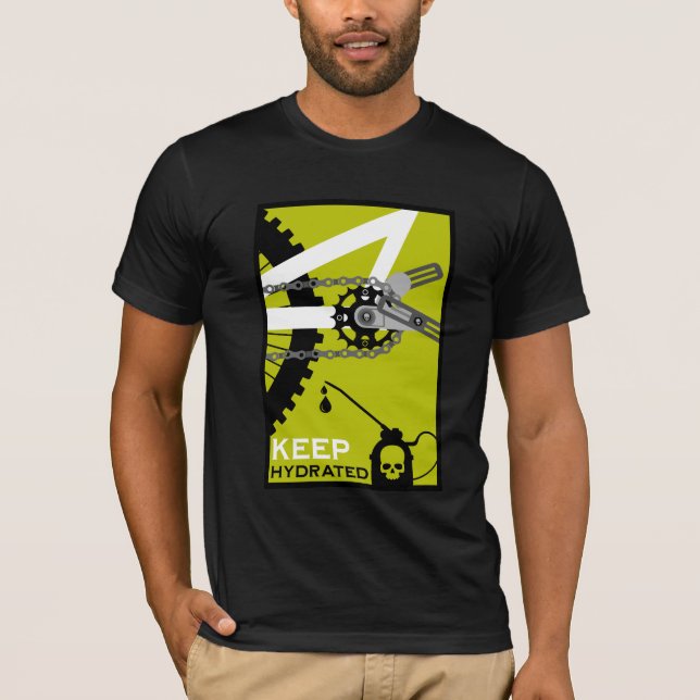 Fahrrad - Bleib Hydriert T-Shirt (Vorderseite)
