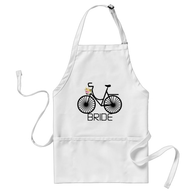 Fahrrad-Braut-T-Shirts und Geschenke Schürze (Vorne)