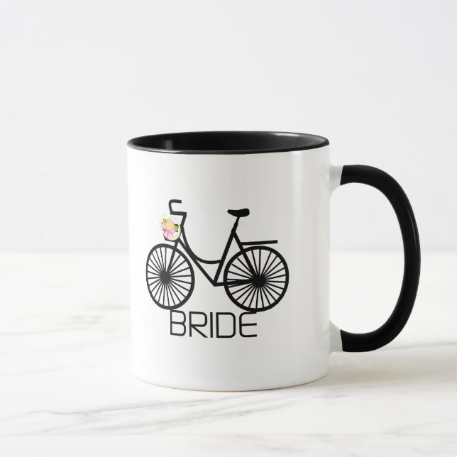 Fahrrad-Braut-T-Shirts und Geschenke Tasse (Rechts)