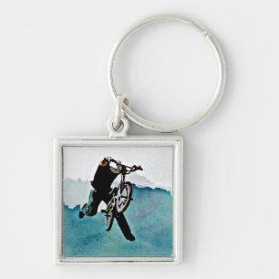 Fahrrad-Bremsung des Freistil-BMX Schlüsselanhänger