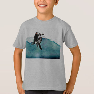 Fahrrad-Bremsung des Freistil-BMX T-Shirt