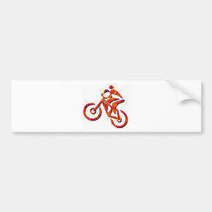 Fahrrad-brennender Tag Autoaufkleber