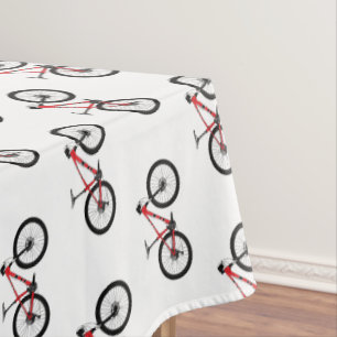 Fahrrad Cartoon-Illustration Tischdecke