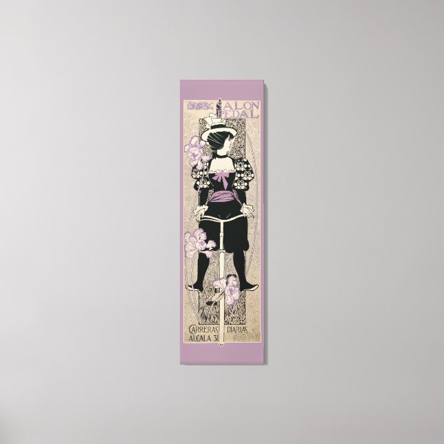 Fahrrad CC0226 Jugendstil Leinwanddruck (Vorderseite)