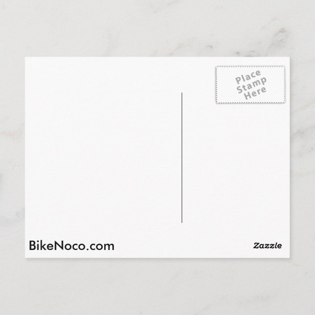 Fahrrad-Colorado-Postkarte Postkarte (Rückseite)