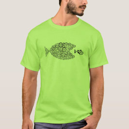 Fahrrad, das Autos isst T-Shirt