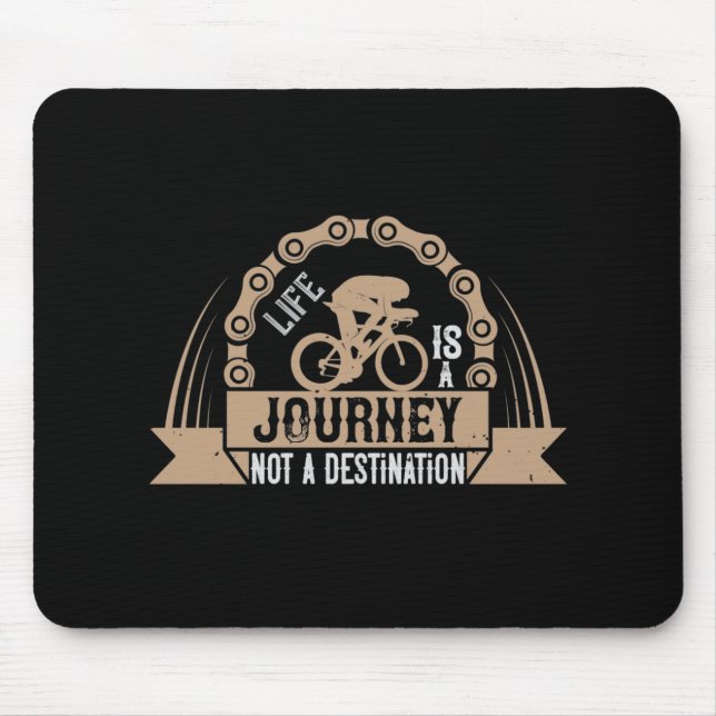 Fahrrad - Das Leben ist eine Reise Mousepad (Vorne)